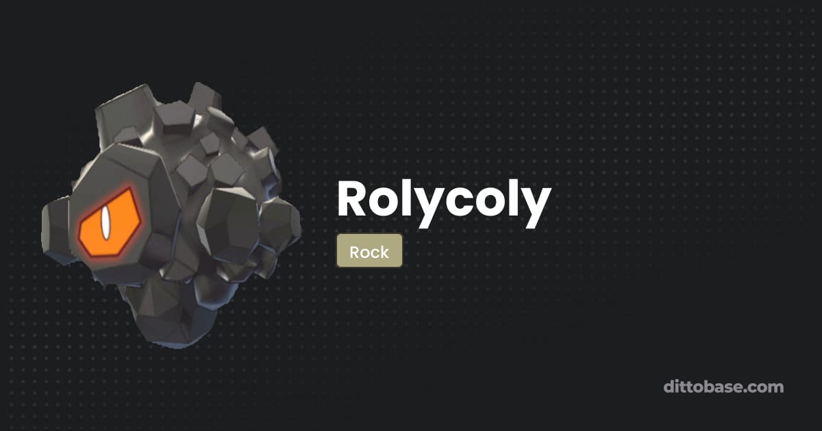 Pokemon Rolcoly Rolycoly - Pokémon Sword and Shield Pokédex | Dittobase