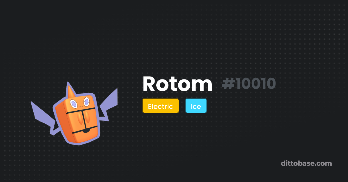 Rotom | Dittobase Pokédex