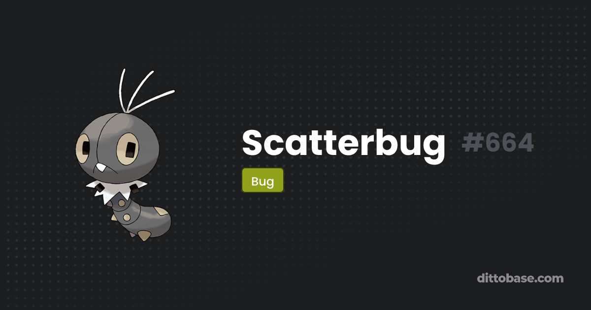 Scatterbug | Dittobase Pokédex | Dittobase
