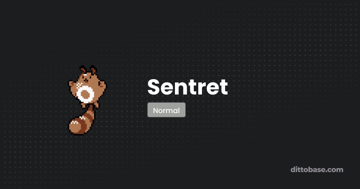 Sentreet Sentret - Pokémon Gold and Silver Pokédex | Dittobase