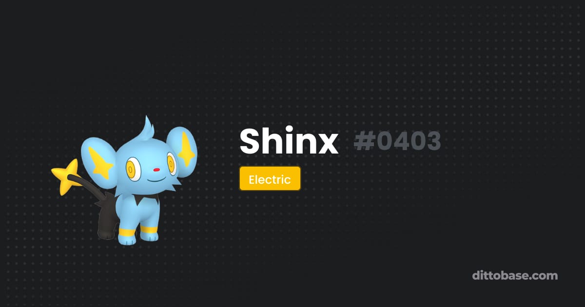 Shinx Qr Code Shinx | Dittobase Pokédex