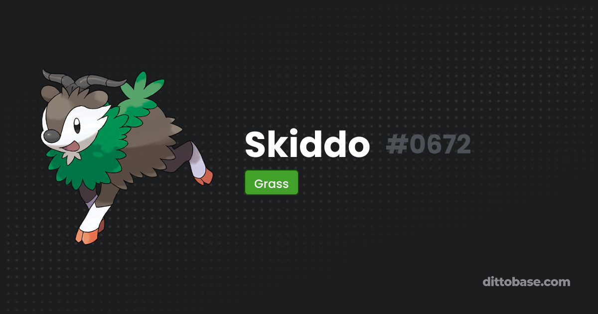 Skiiddo 059 Skiddo | Dittobase Pokédex