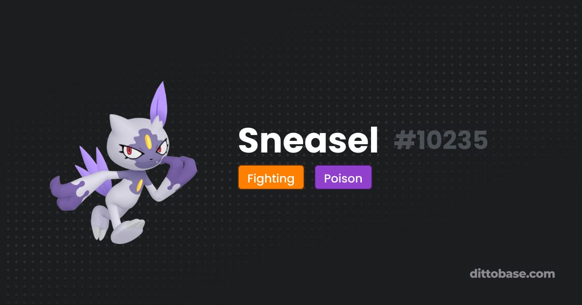 Sneasel Color Sneasel | Dittobase Pokédex