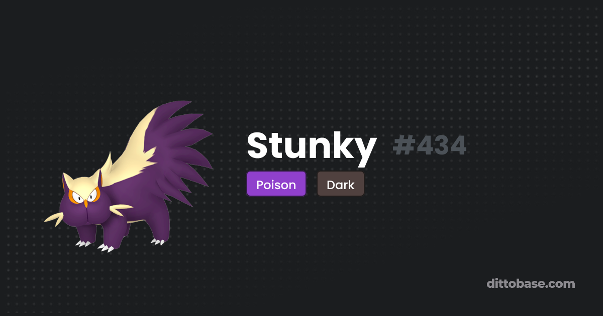 Stunky | Dittobase Pokédex