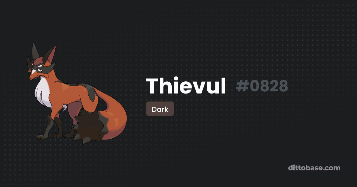 Thievul Dittobase Pok dex Dittobase thievul-dittobase-pok-dex-dittobase
