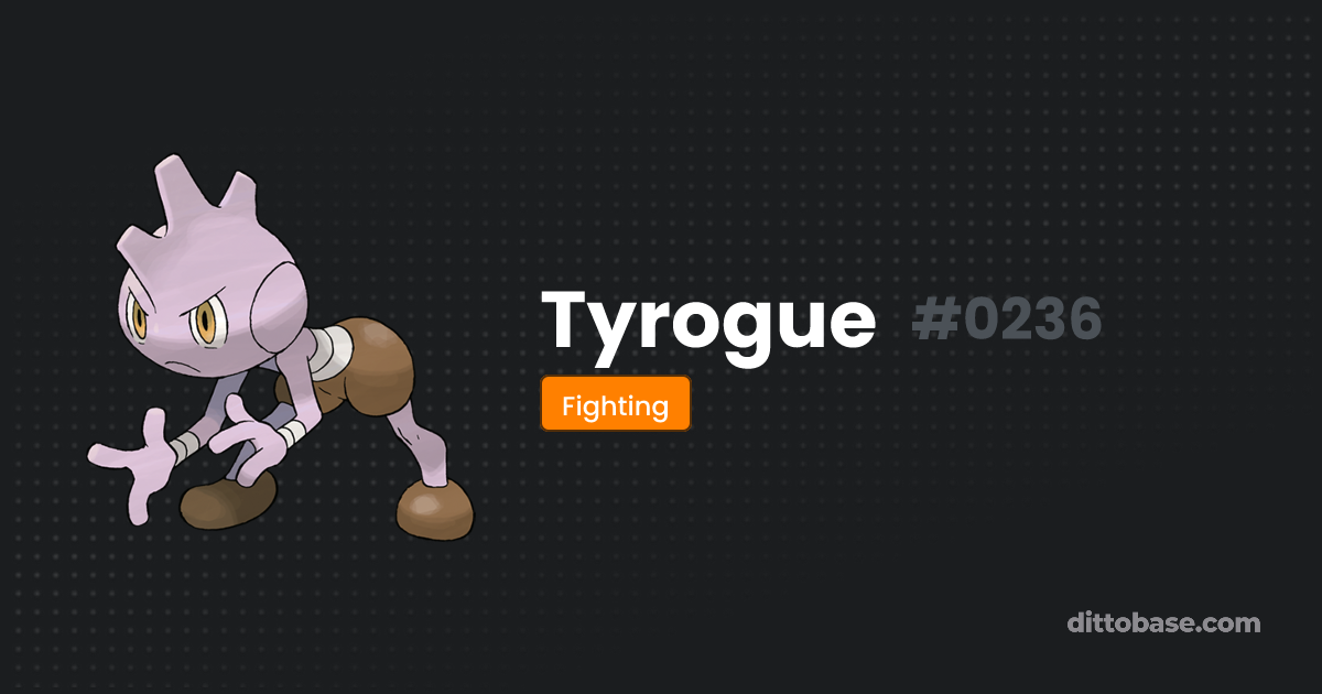 Tyrogue Dittobase Pok dex tyrogue-dittobase-pok-dex