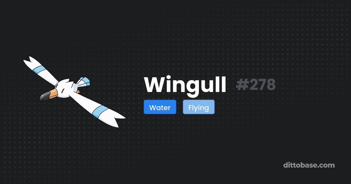 Wingull | Dittobase Pokédex