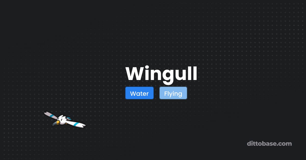 Winngul Wingull - Pokémon Brilliant Diamond and Shining Pearl Pokédex | Dittobase